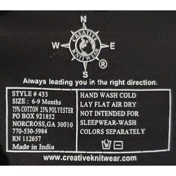 Black Iowa Hawkeyes Infant 6-9 Month Tutu Bodysuit One Piece Embroidered NWT - Picture 4 of 7